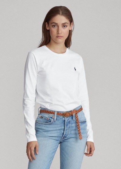 Women's Polo Ralph Lauren Jersey Long Sleeve Shirts | 582613VZB